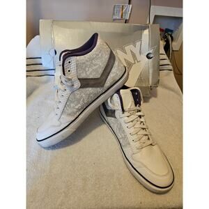 PONY Signature White Grey Purple Mens Size 14 ML060WGJ Sneakers